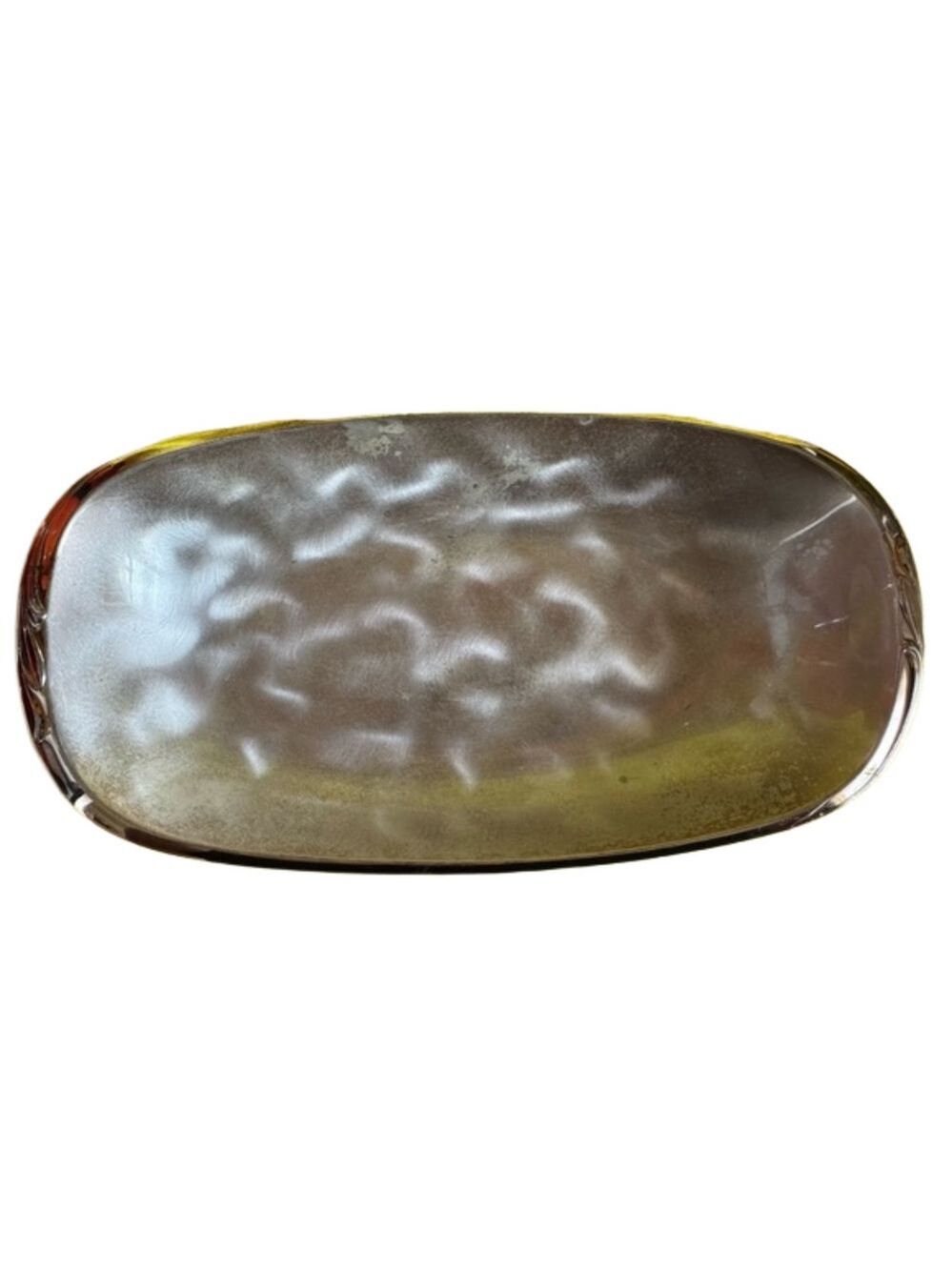 Vintage WMF Ikora Silver Plate Serving Tray Footed Germany MCM Tarnish Resistant